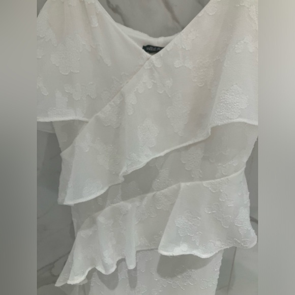 Romantic White Ruffle Dress - Size S - Picture 3 of 7